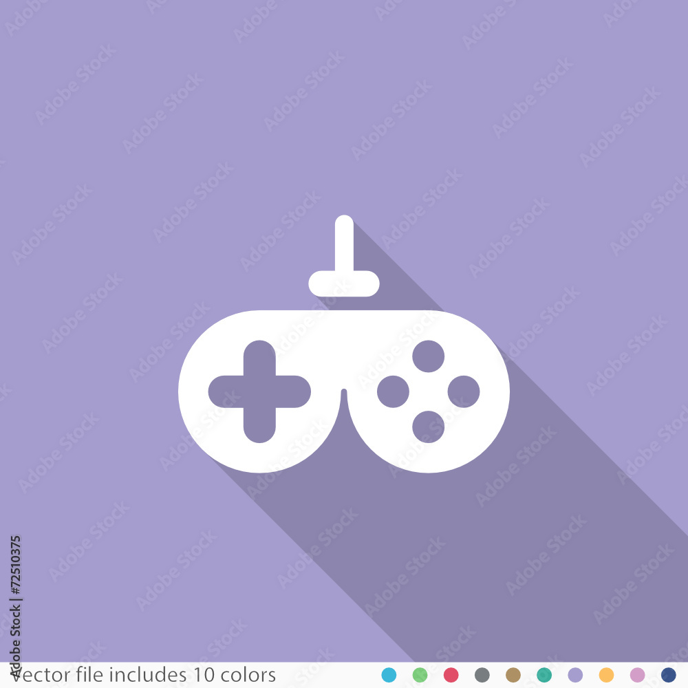Flat Long Shadow Icon Flat Long Shadow Icon