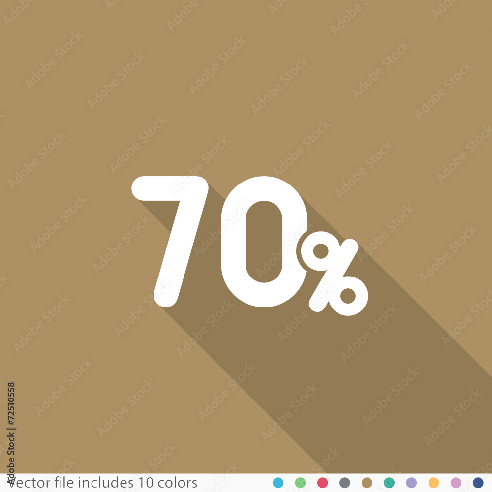 Flat Long Shadow Icon