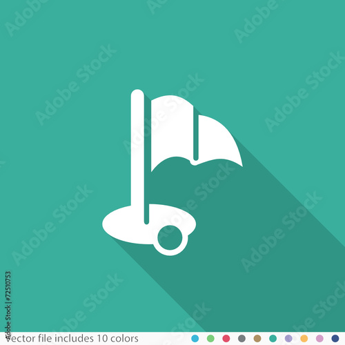 Flat Long Shadow Icon