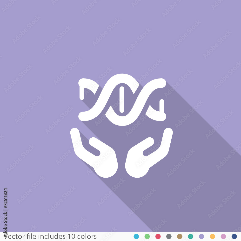 Fototapeta premium Flat Long Shadow Icon