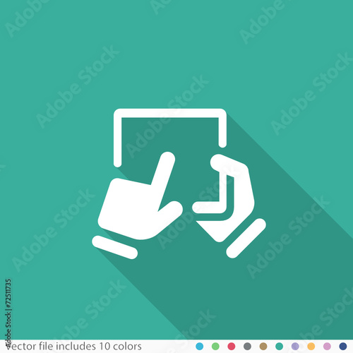 Flat Long Shadow Icon