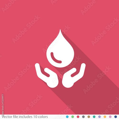 Flat Long Shadow Icon