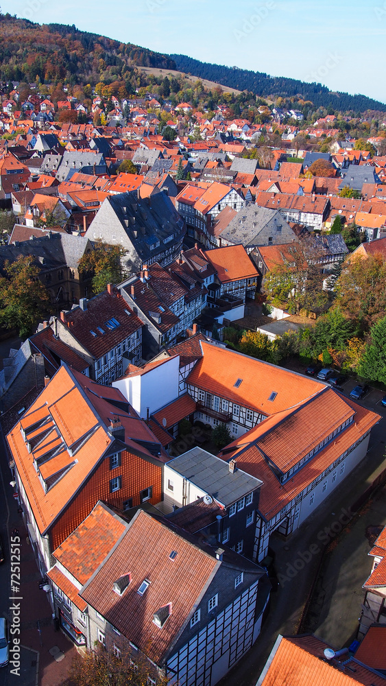 Obraz premium Panoramablick über Goslar