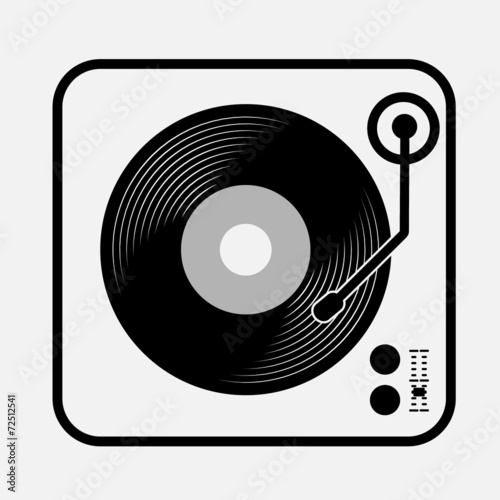 Turntable vinyl record player