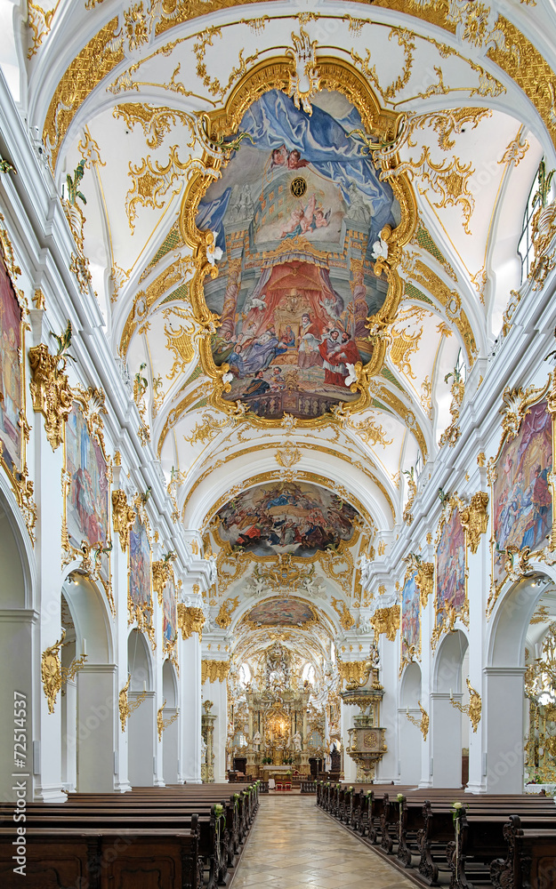 Interior of Old Chapel in Regensburg, Germany