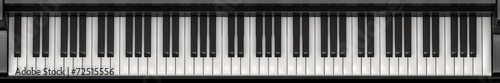 Piano keys panorama
