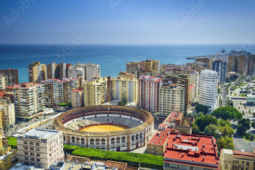 Malaga, Spain Cityscape on the Mediterranean