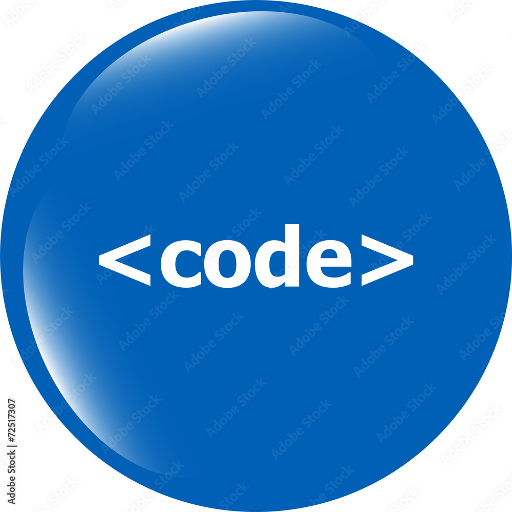 Code sign icon. Programming language symbol. Circles buttons Code sign icon. Programming language symbol. Circles buttons