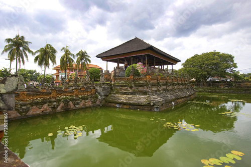 Kertha Gosa Floating palace, Balinese Temple, Bali, Indonesia. photo