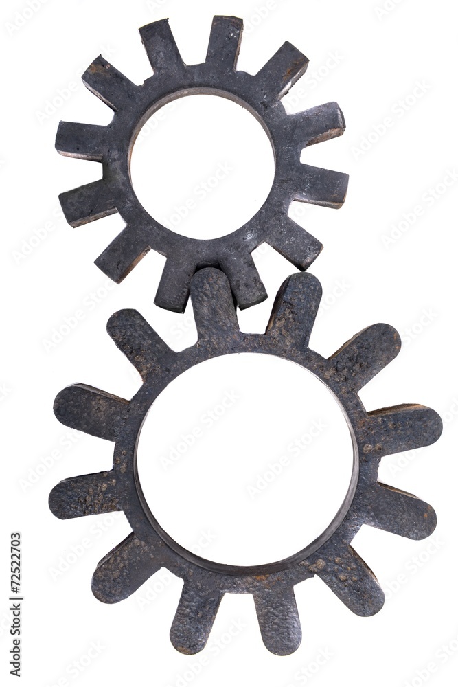 Cogs isolated on white Cogs isolated on white