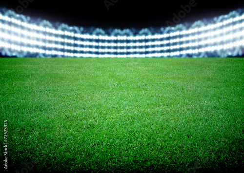 soccer field and the bright lights