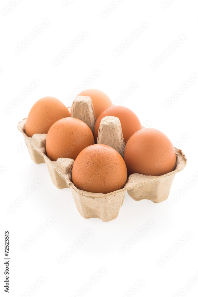 Eggs isolated on white background Eggs isolated on white background