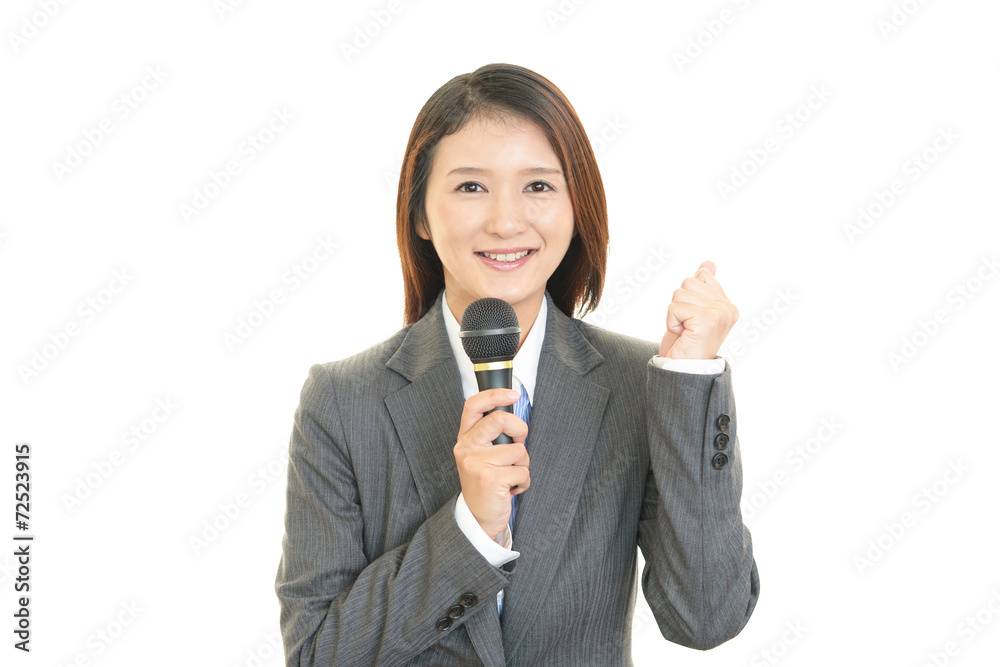 笑顔のOL 笑顔のOL