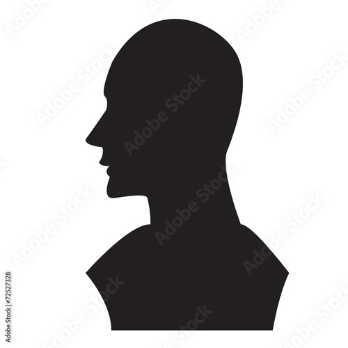 the head of person vector design