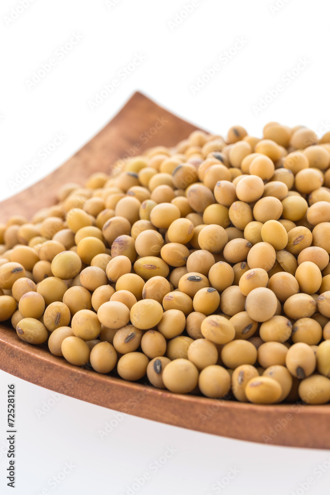 Soybean isolated on white background Soybean isolated on white background