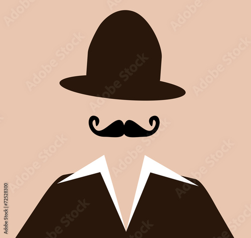 man with hat and handlebar mustache