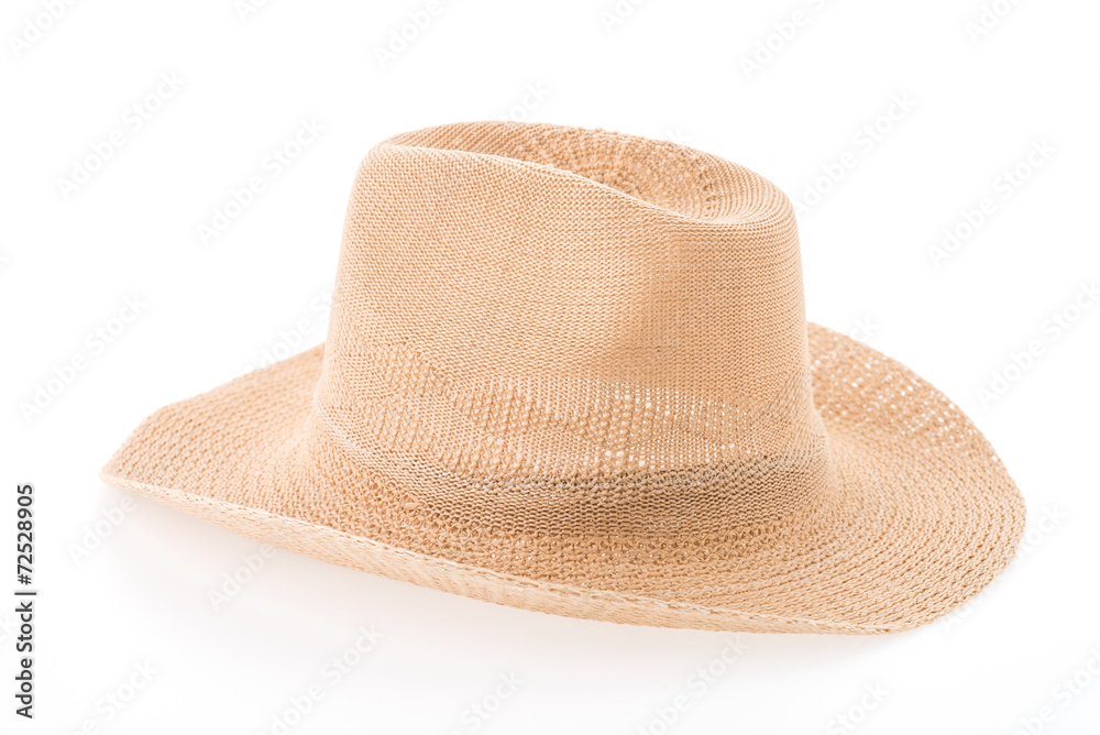 Straw hat isolated on white background