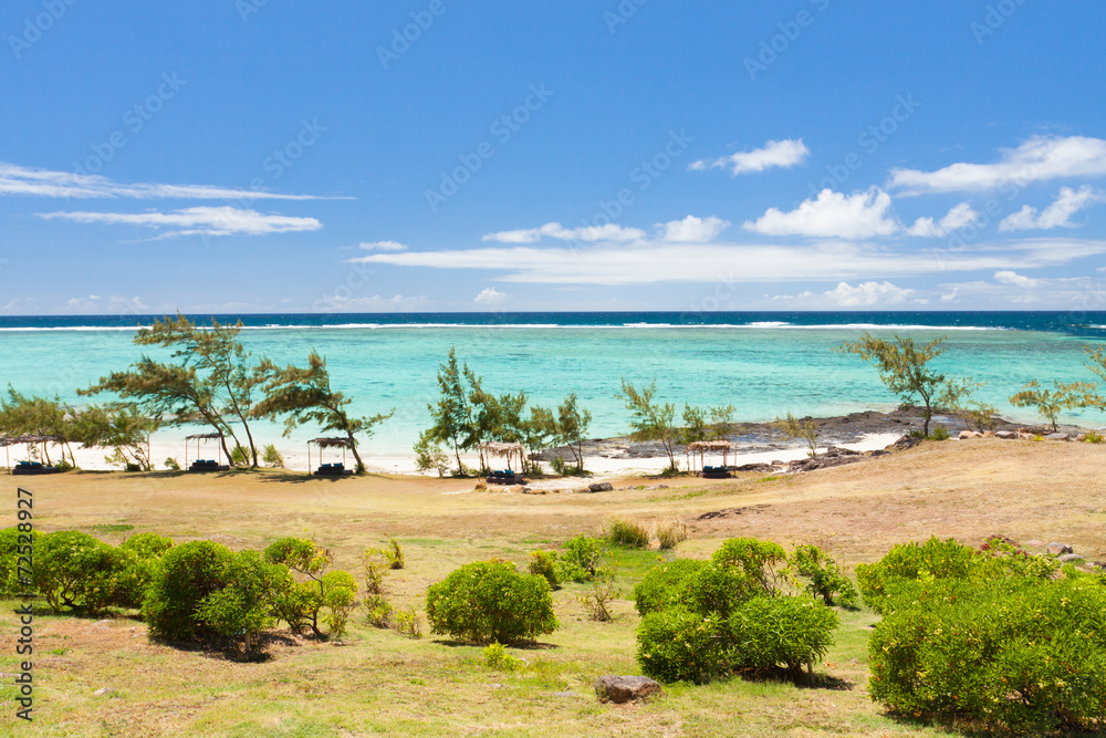 plage de l'anse Ally, côte est de l'île Rodrigues