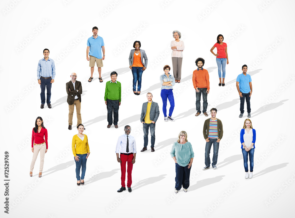 Group of Multiethnic Diverse Cheerful People Group of Multiethnic Diverse Cheerful People