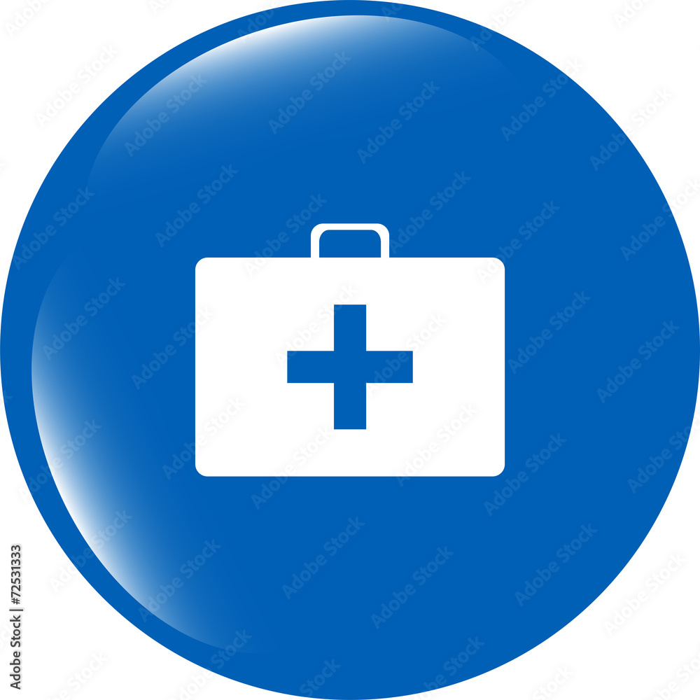 Doctor Bag Health Medical Icon Isolated on white Doctor Bag Health Medical Icon Isolated on white