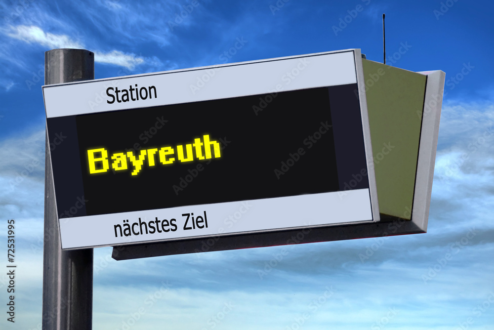 Anzeigetafel 6 - Bayreuth