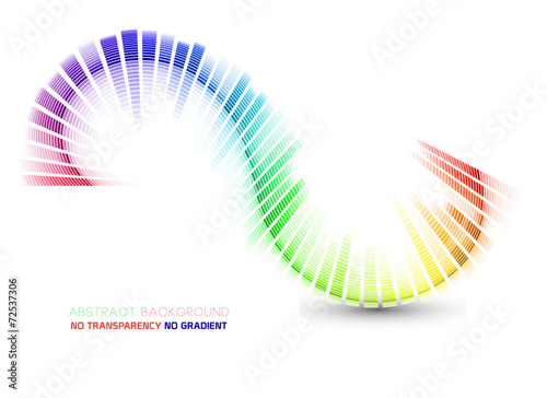 Abstract wavy & curve shape illustration