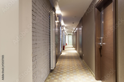 Long corridor interior 