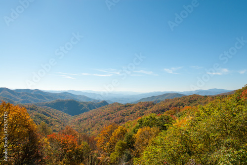 Great Smoky Mountain Autumn Panorama I