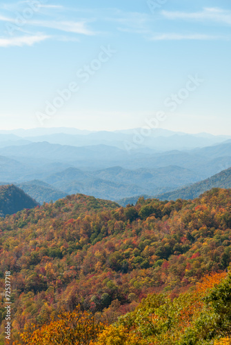 Great Smoky Mountain Autumn Panorama II