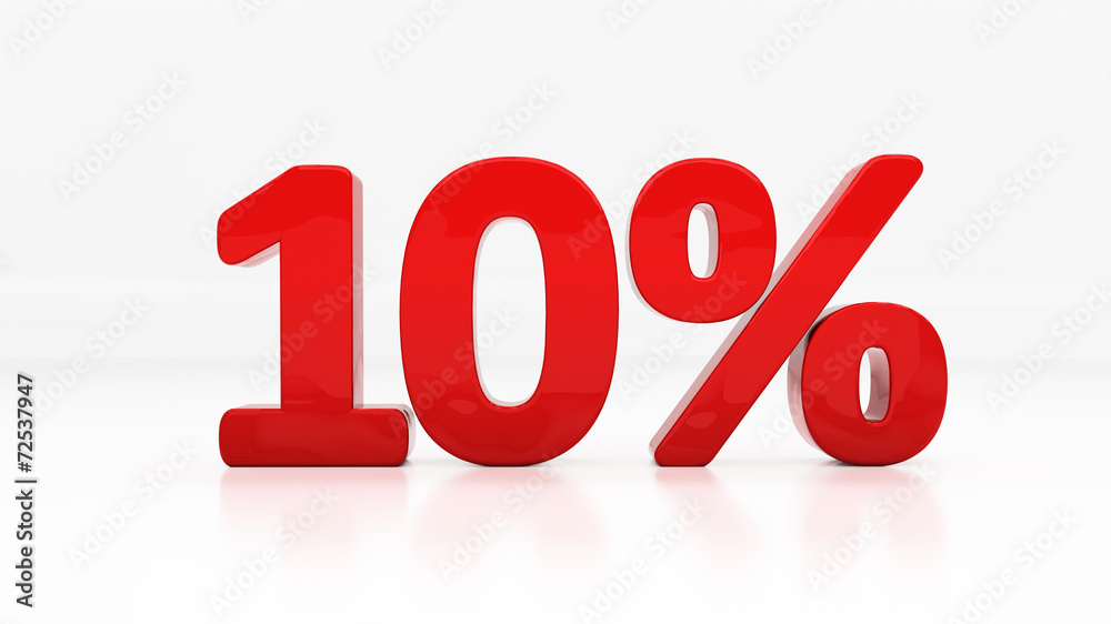 3D ten percent 3D ten percent