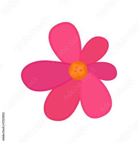 Pink Vector Flower Art