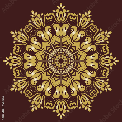 Damask Vector Pattern. Orient Background