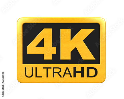 Ultra HD 4K icon photo