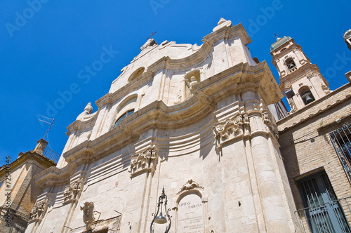 Quadro su tela Church of Madonna del Soccorso. San Severo. Puglia. Italy.