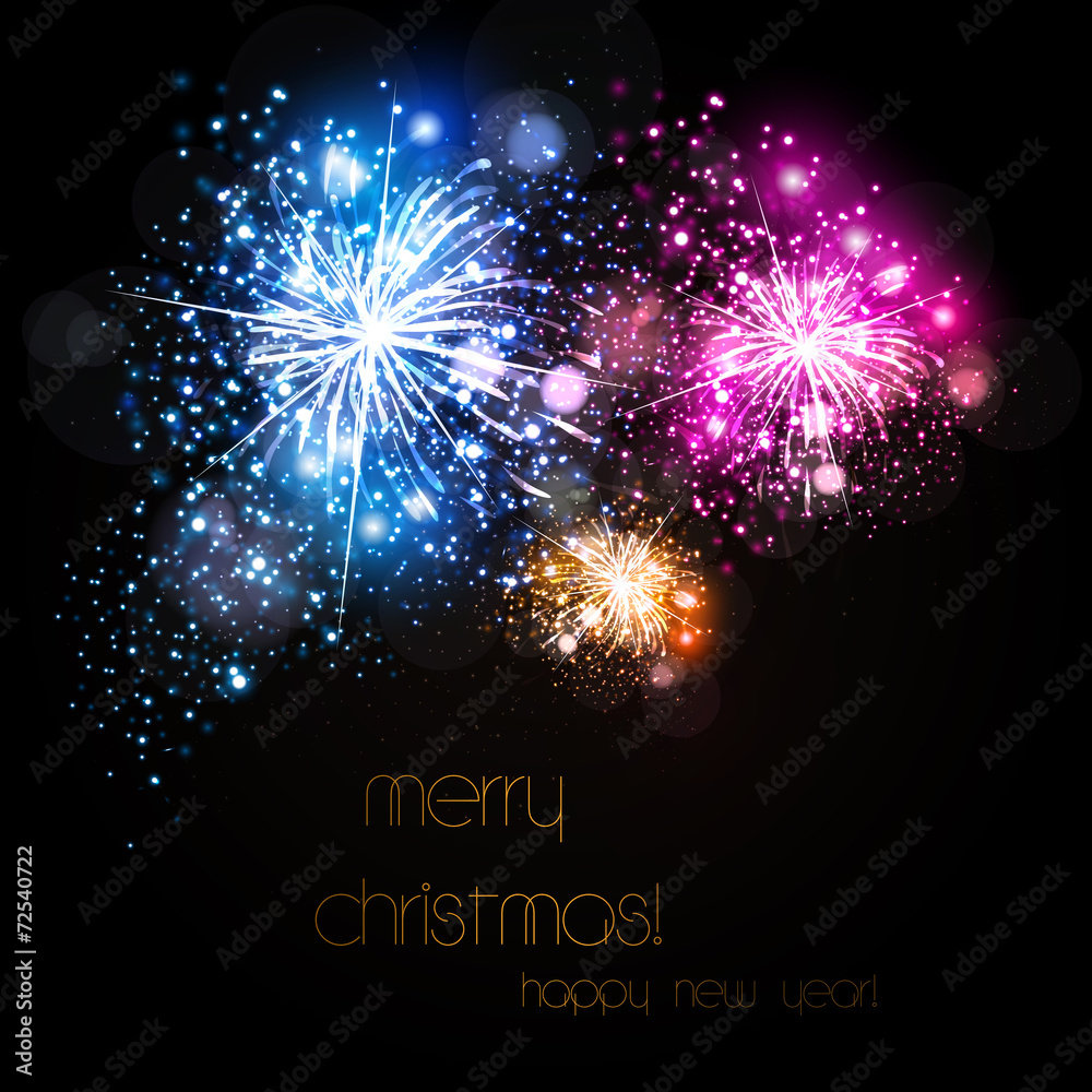 Happy New Year vector celebration background 2015, easy all edit Stock  Vector | Adobe Stock