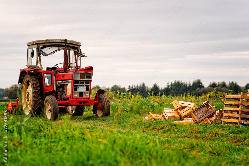 Naklejka premium traktor