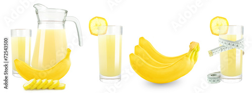 juices and fruits banana