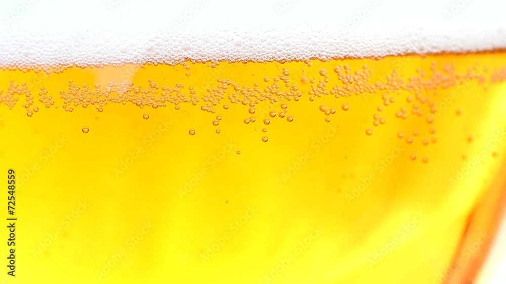 detail of beer glass,rising bubbles detail of beer glass,rising bubbles