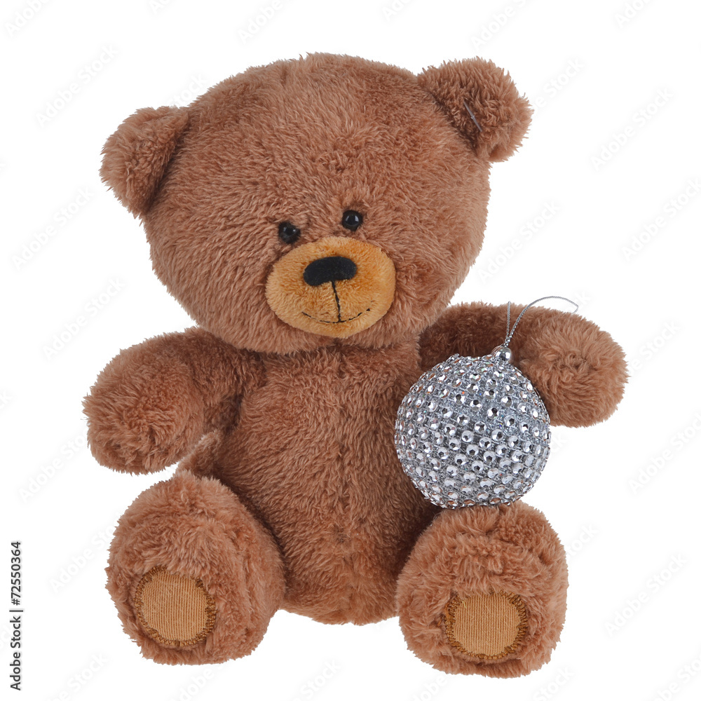 Obraz premium bear with Christmas ball