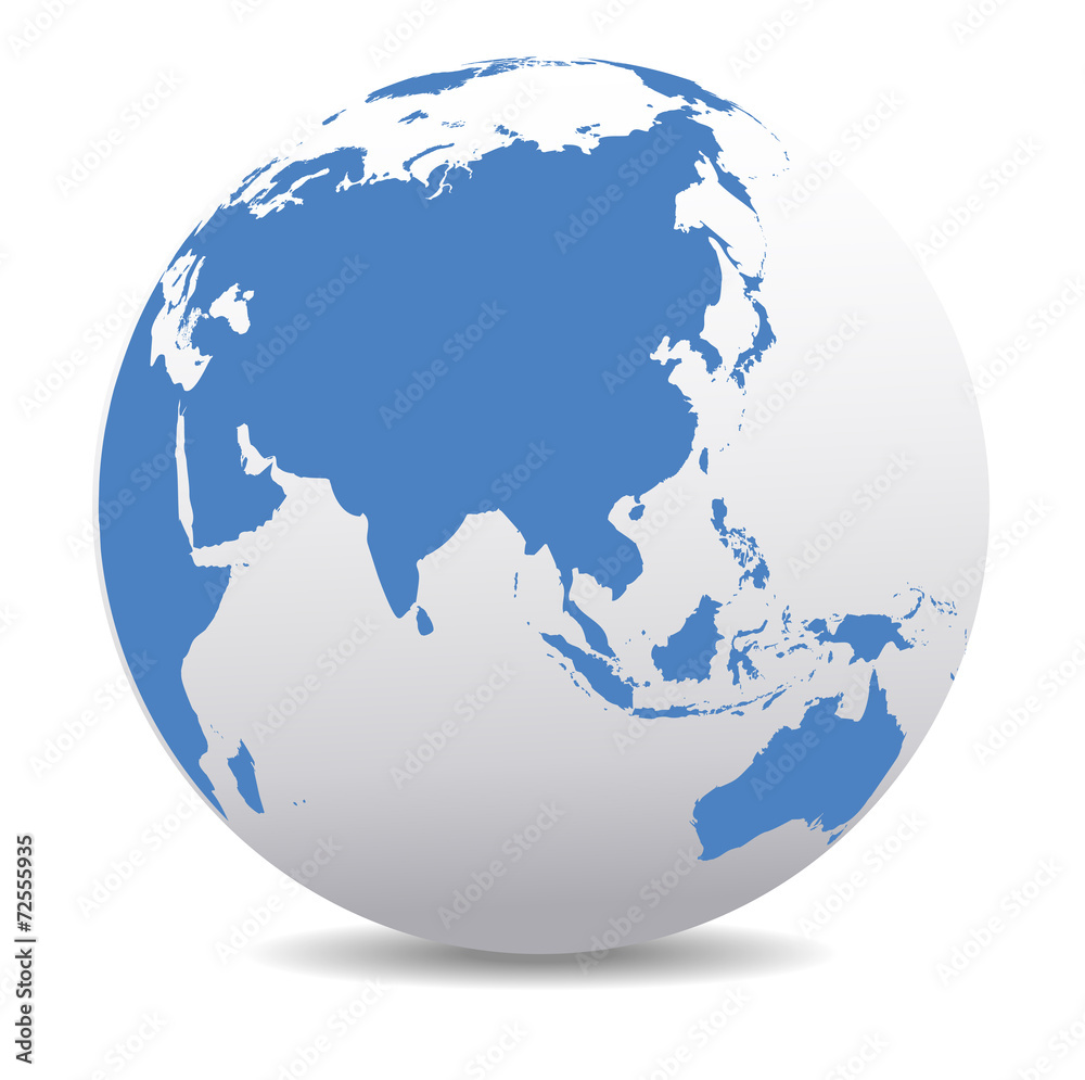 Fototapeta premium China and Asia, Global World