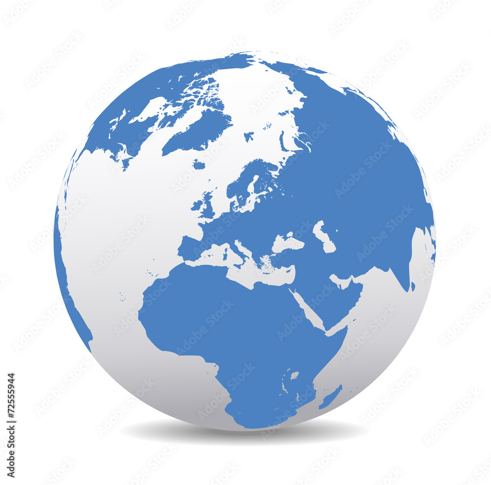 Naklejka premium Europe Global World