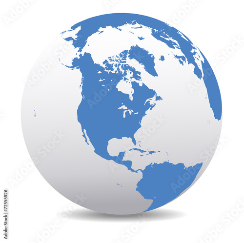 North, South, and Central AMERICA, Global World