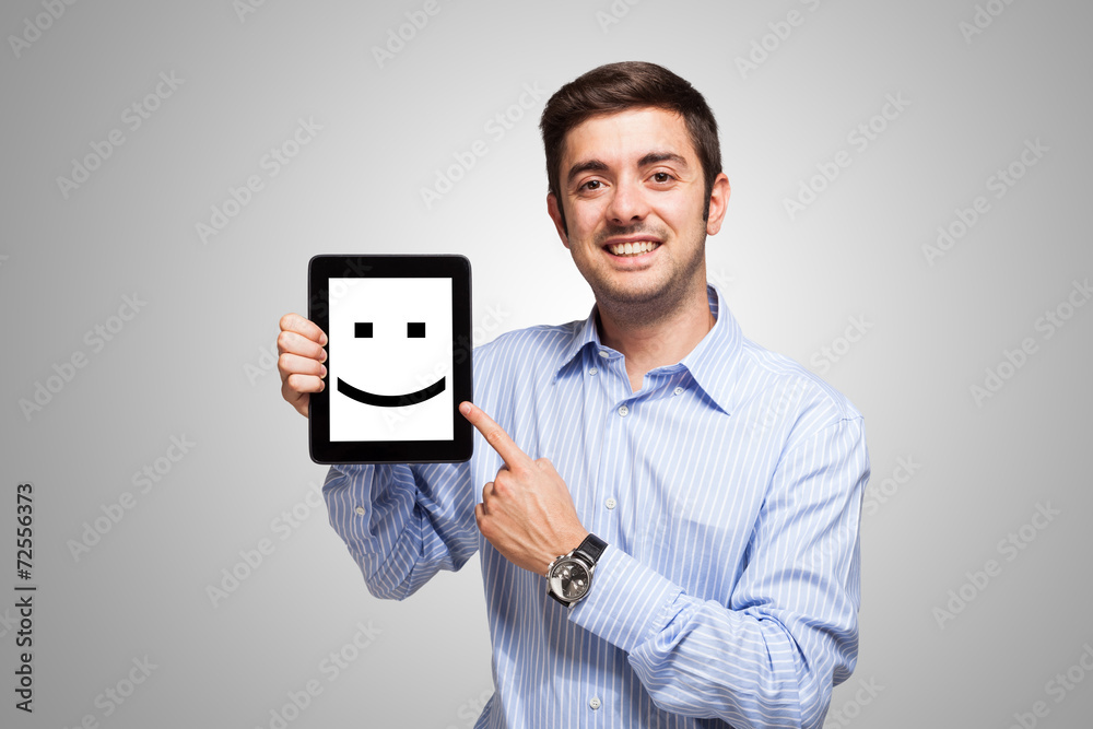 Smiling tablet Smiling tablet