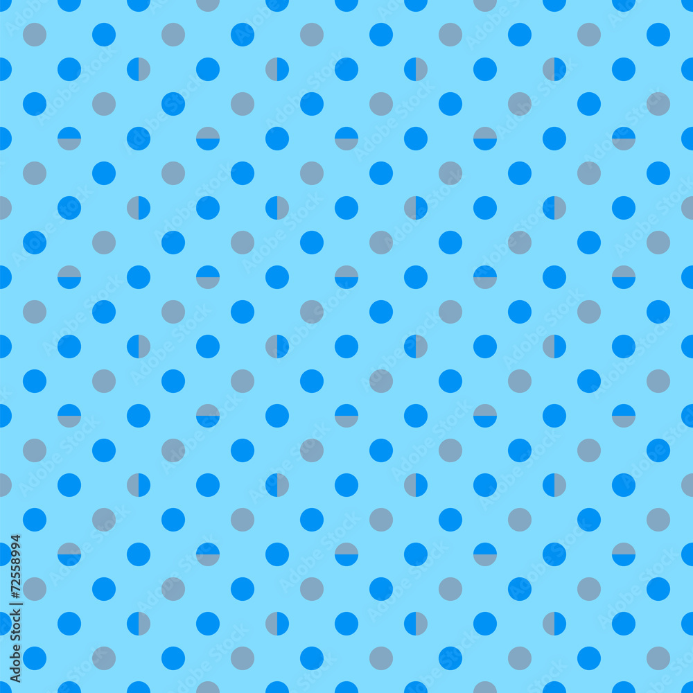 Vector Background # Polka Dot Pattern, Skyblue