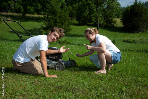 Wallpaper Mural Mowing the Grass Torontodigital.ca