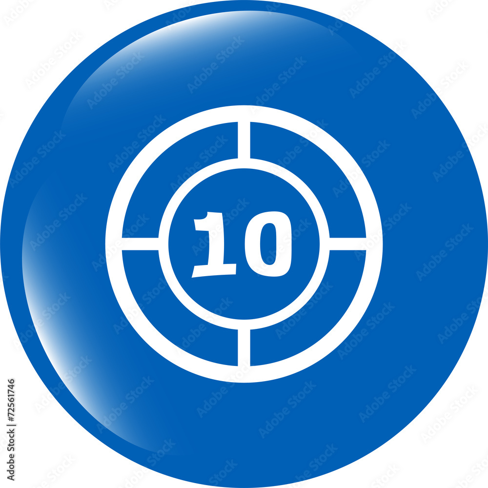 glass target web icon, button isolated on white background glass target web icon, button isolated on white background
