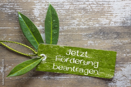 Jetzt Förderung beantragen! - Natur Label photo