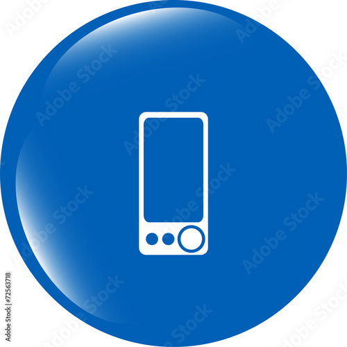 multimedia smartphone icon, button, graphic design element