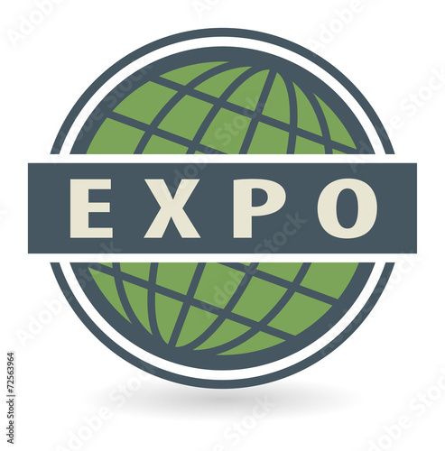 Abstract stamp or label with the text Expo