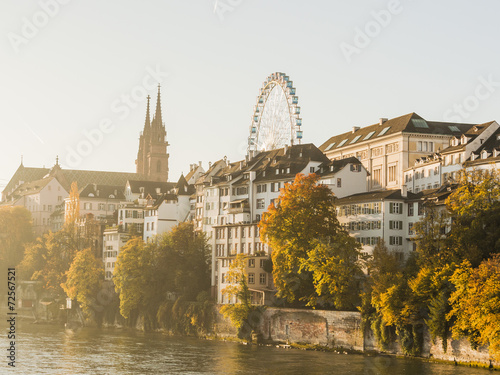 Basel, Altstadt, Münster, Rhein, Morgenstunde, Schweiz © bill_17